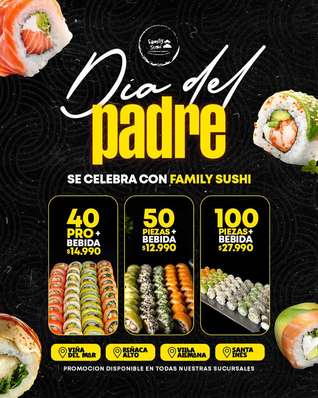 Family sushi Santa Ines