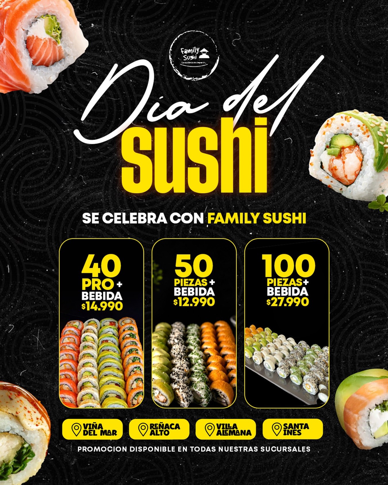 Family sushi Santa Ines