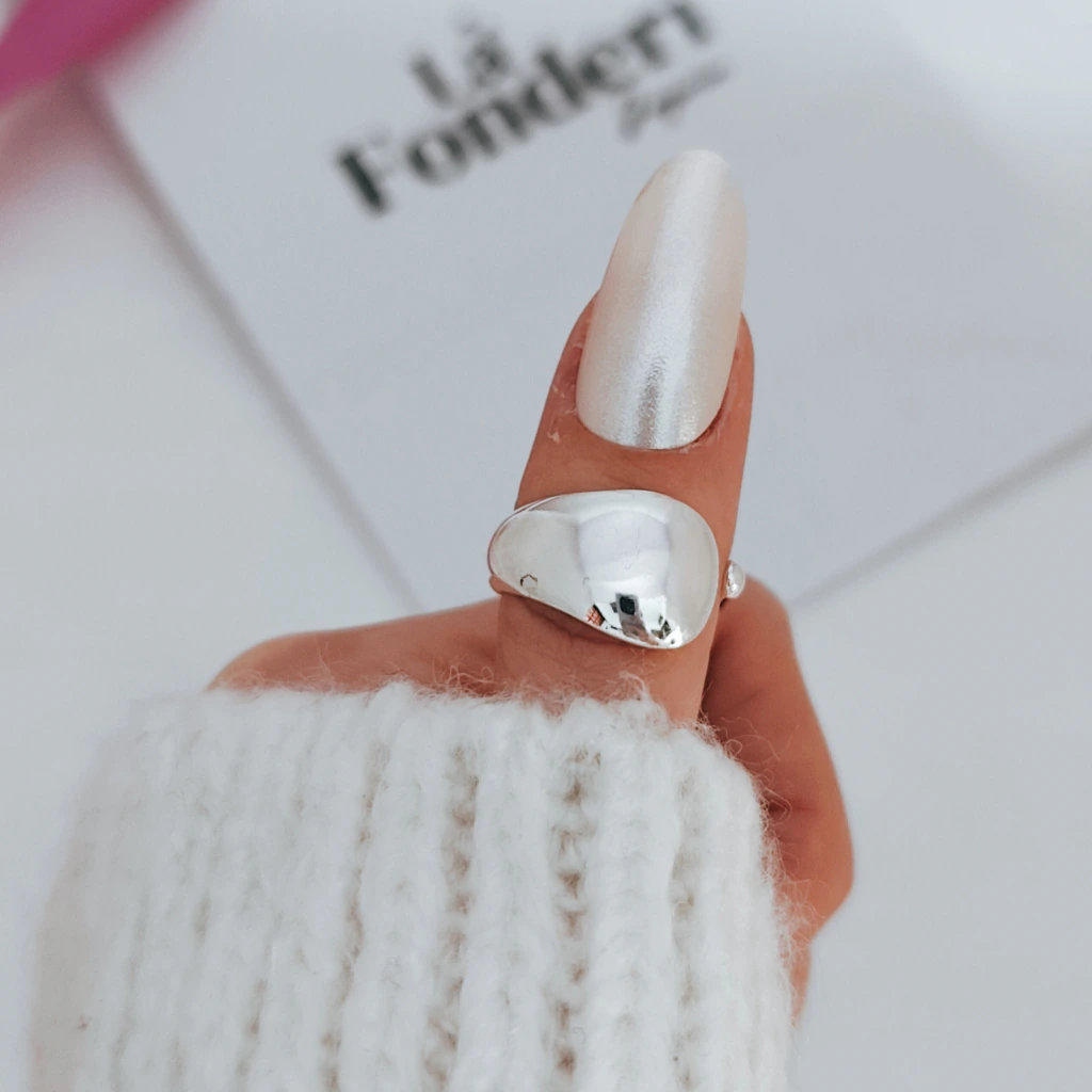 Anillo Aria [Acero blanco]