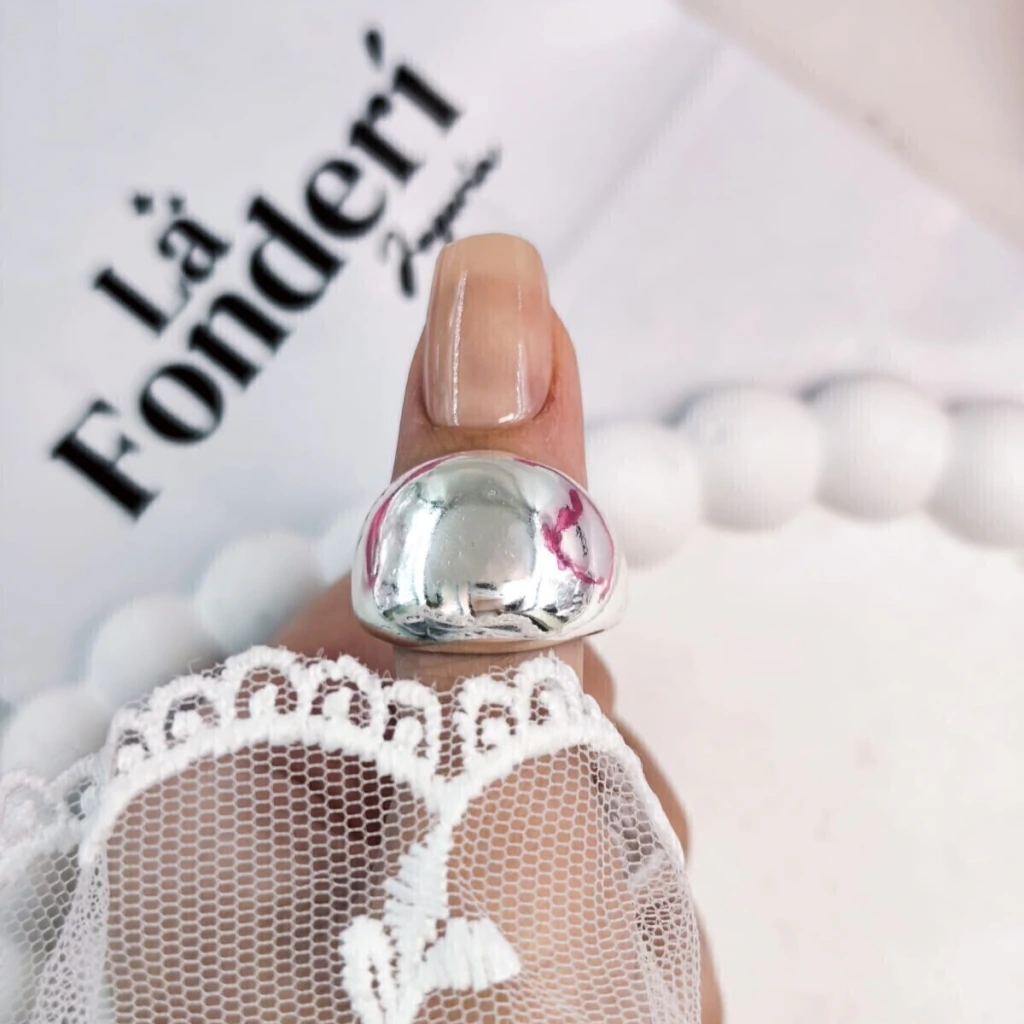 Anillo Bella [Acero blanco]