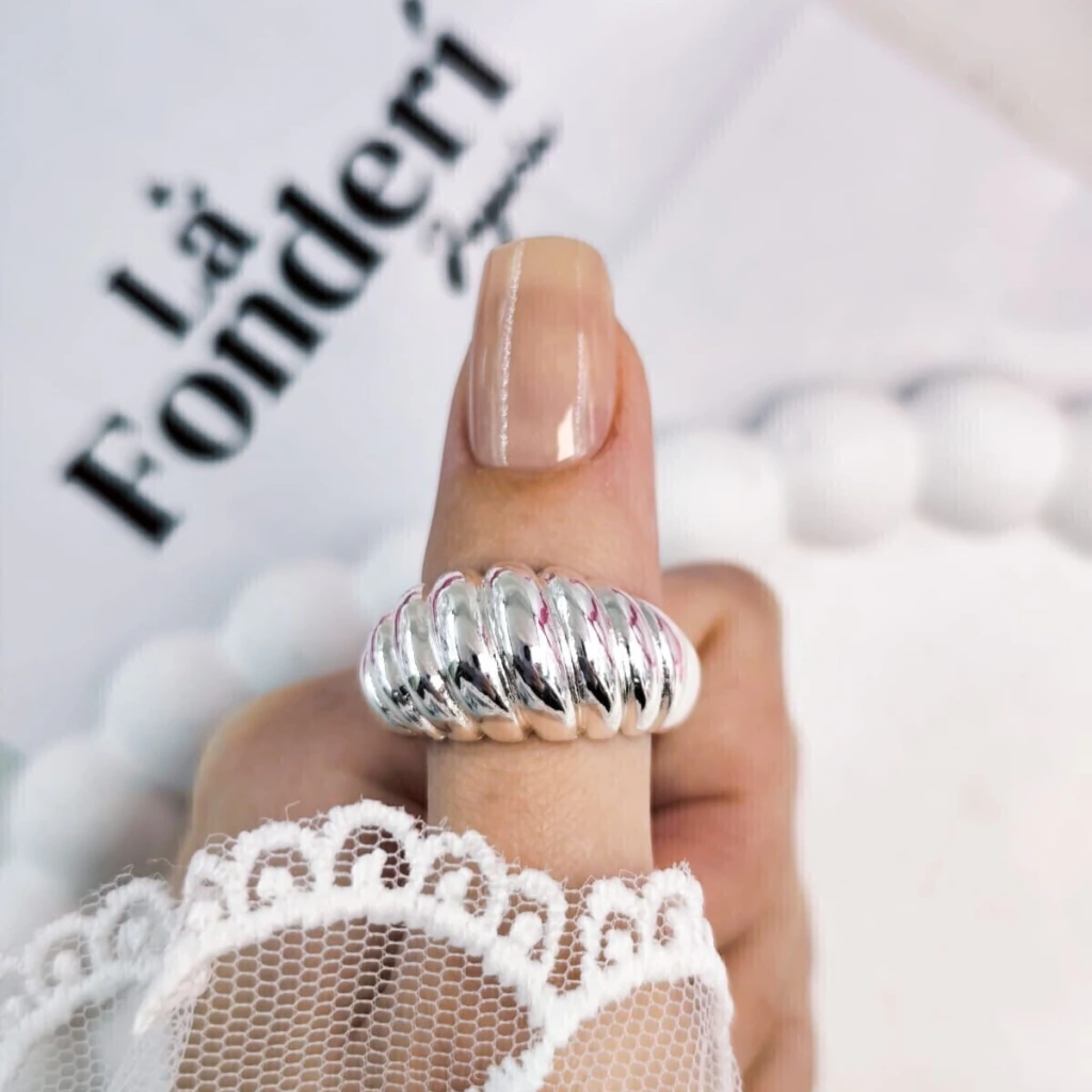 Anillo Cata [Acero blanco]