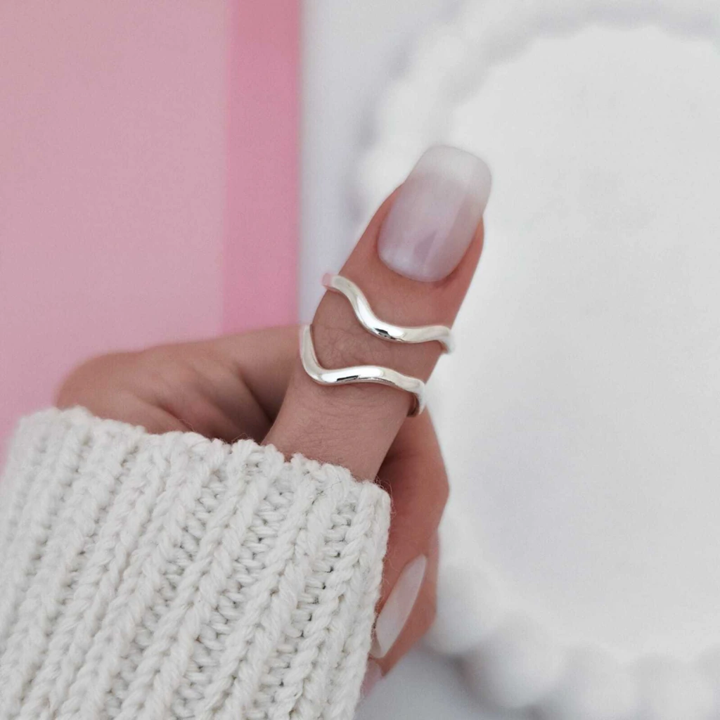 Anillo Lucy [Acero blanco]