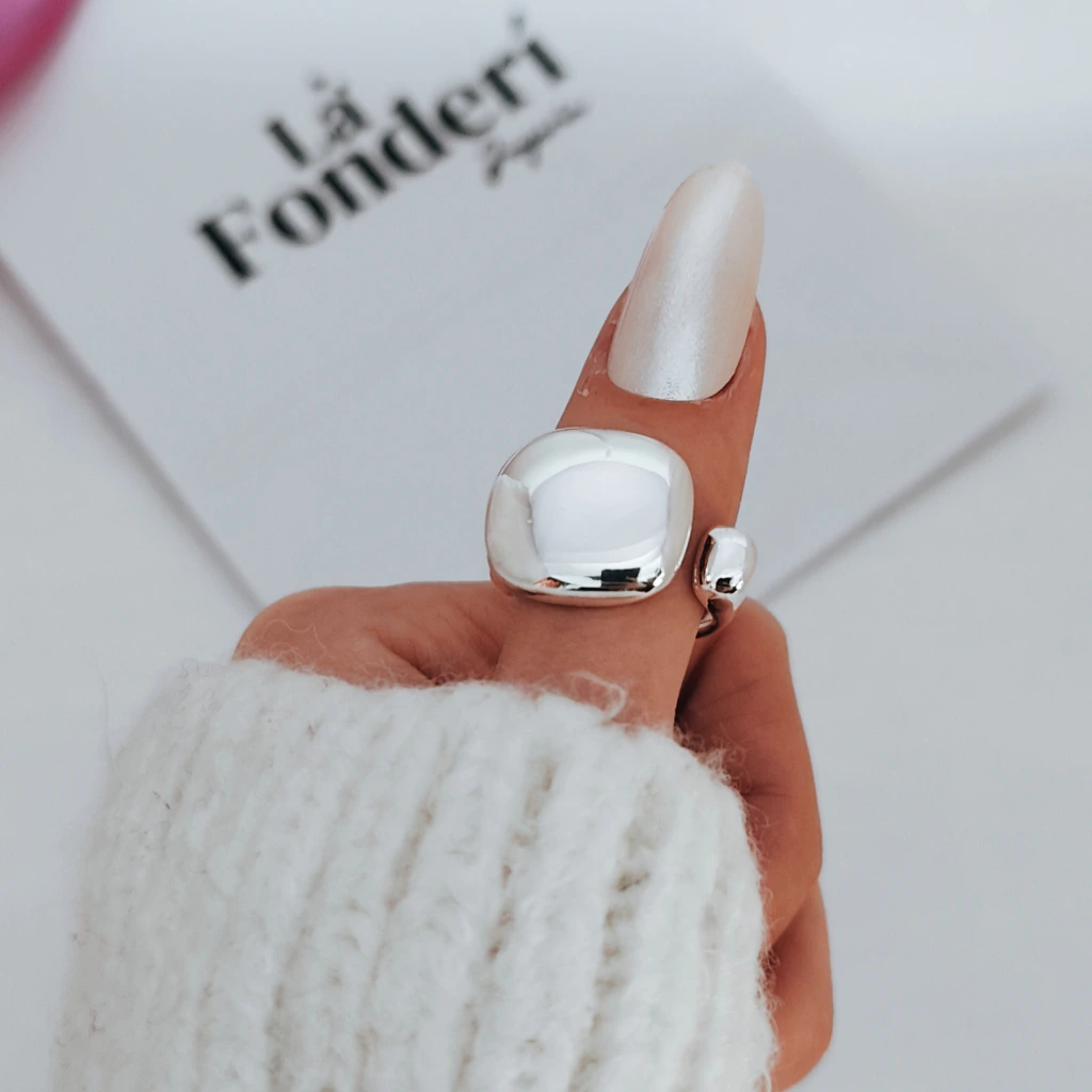 Anillo Samira [Acero blanco]